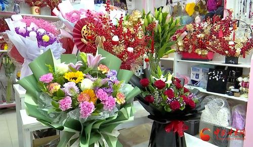金塔 春節(jié)將至 花卉市場持續(xù)走俏
